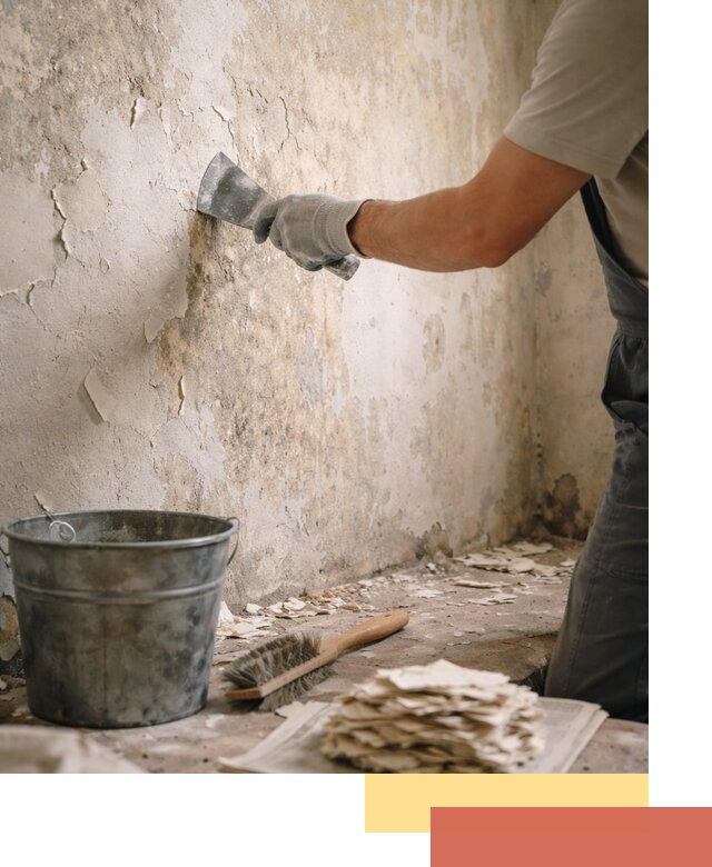 Удаление старой краски со стен в Ахтубинске качественно и быстро