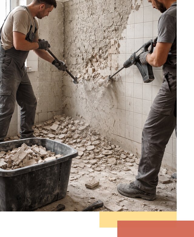 Демонтаж плитки со стен в Ахтубинске быстро и аккуратно