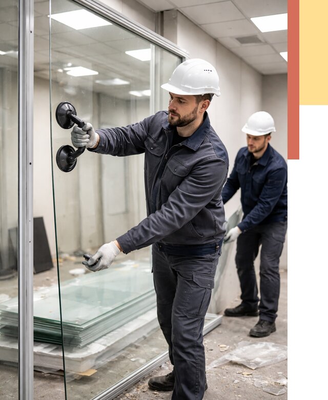 Демонтаж стеклянных перегородок в Ахтубинске от 3314 руб. — быстро и недорого | ОТДЕЛОЧНИК-Хтб