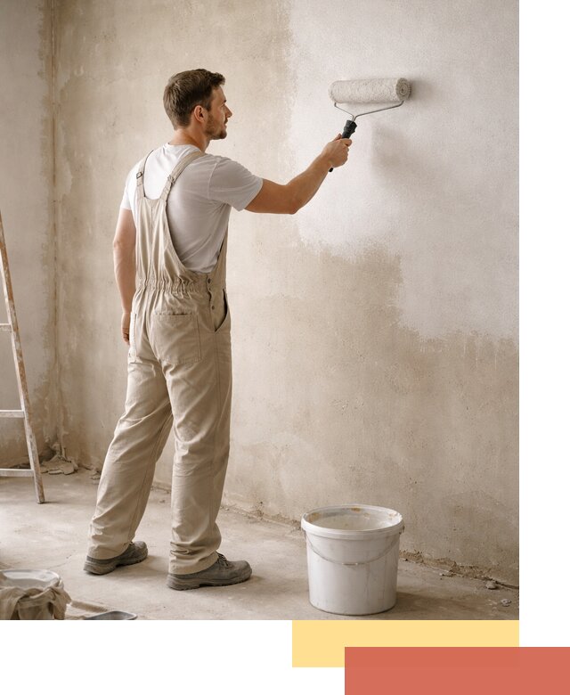 Грунтовка стен под отделку в Ахтубинске профессиональным раствором