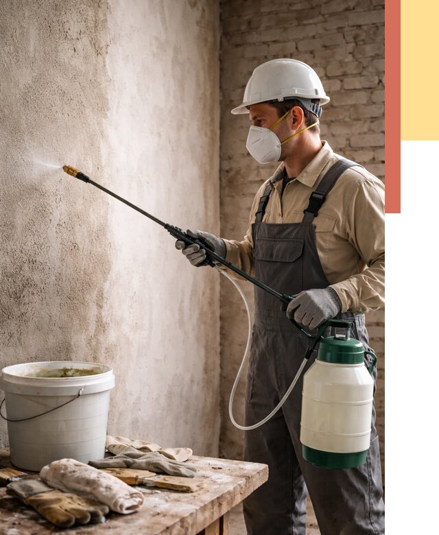 Антисептическая обработка стен в Ахтубинске от 1243 руб. — быстро и недорого | ОТДЕЛОЧНИК-Хтб