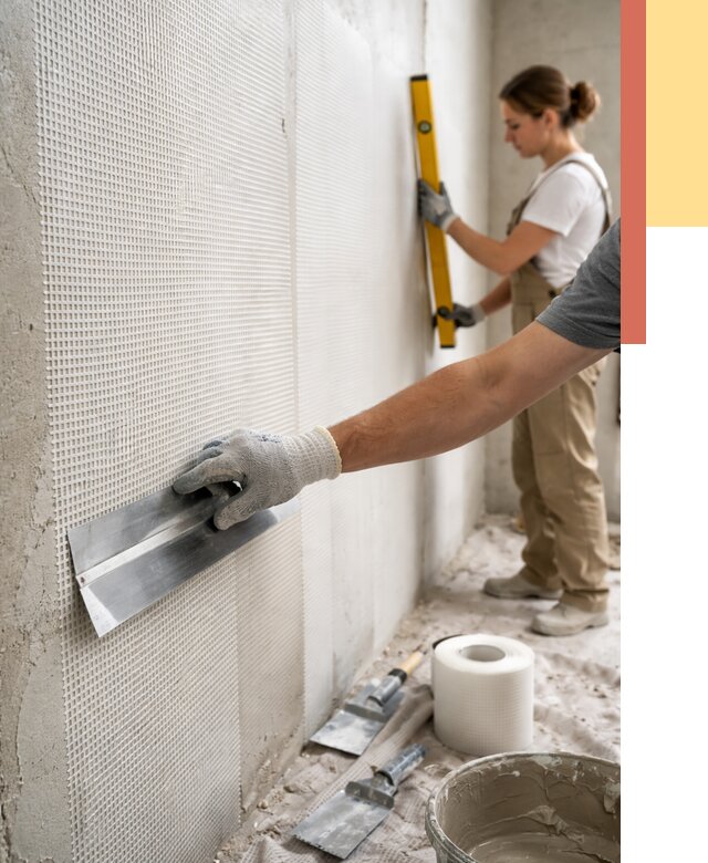 Армирование стен стеклосеткой в Ахтубинске от 3314 руб. под ключ | ОТДЕЛОЧНИК-Хтб