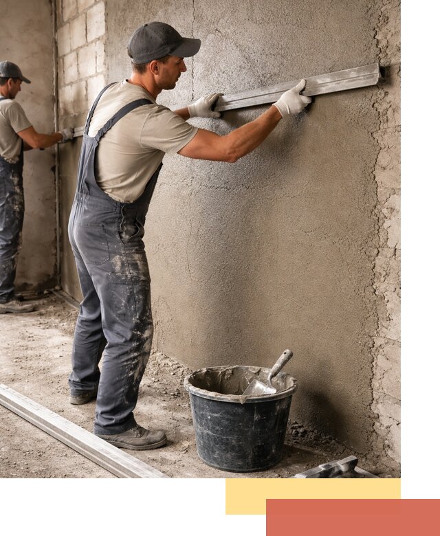 Штукатурка стен цементно-песчаная в Ахтубинске профессионально