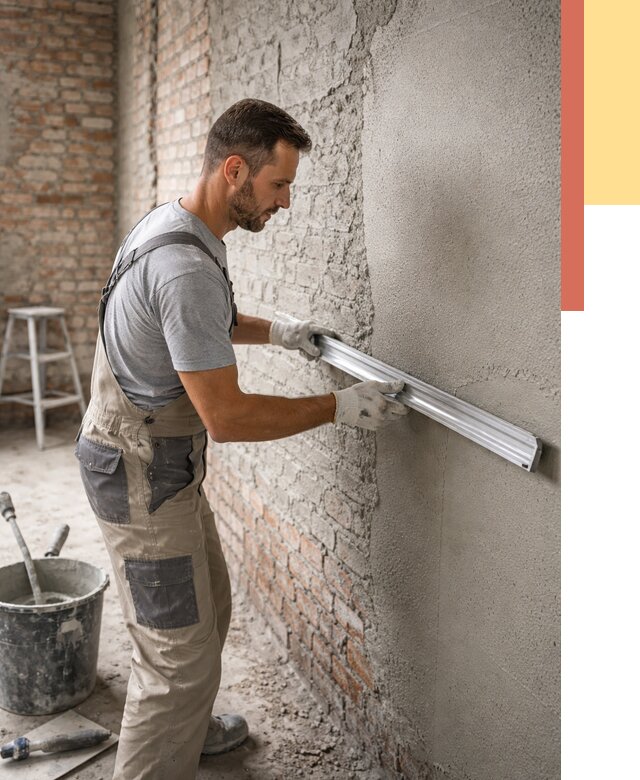 Штукатурка кирпичных стен в Ахтубинске от 4660 руб/м2 — быстро и недорого | ОТДЕЛОЧНИК-Хтб