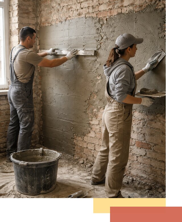 Штукатурка кирпичных стен в Ахтубинске — качественно и надежно