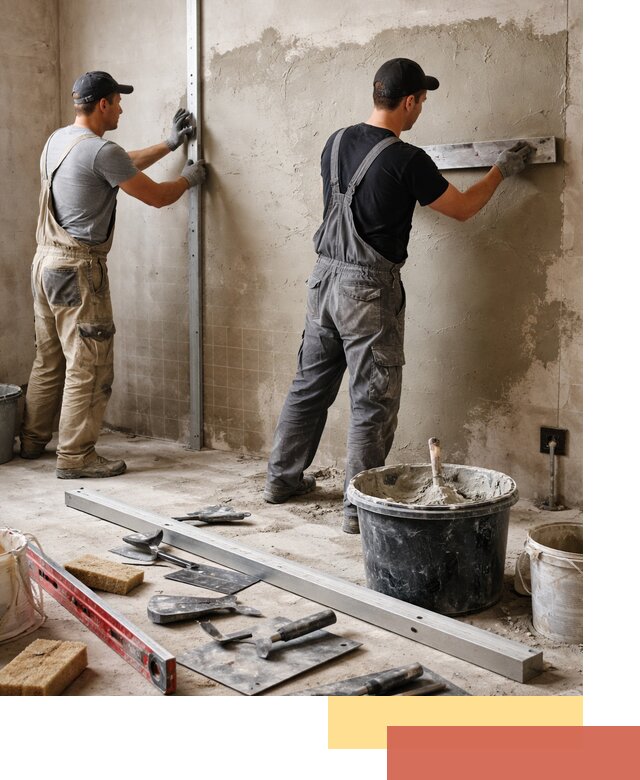 Профессиональная штукатурка стен под плитку в Ахтубинске