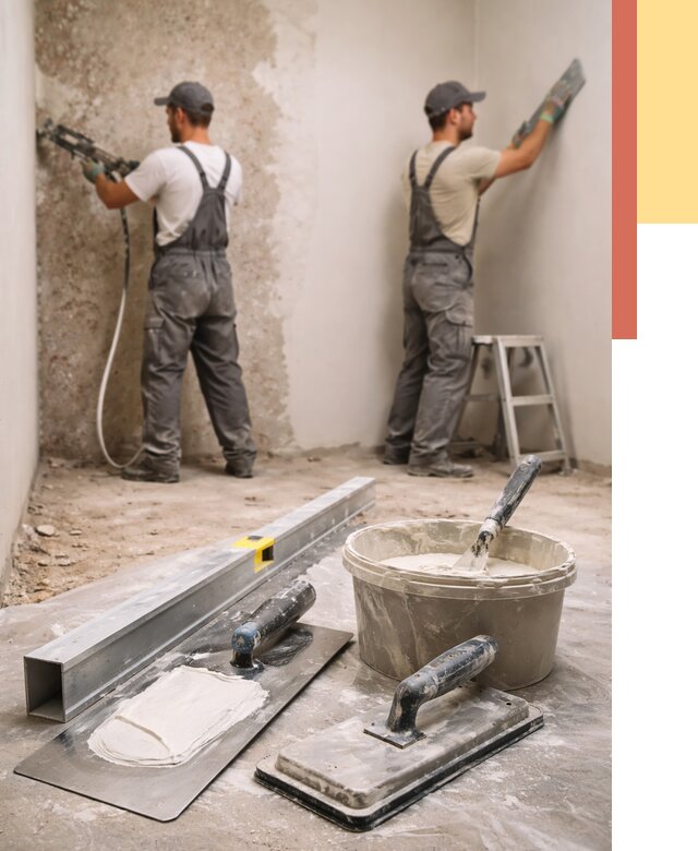 Штукатурка стен под обои в Ахтубинске от 4660 руб./м2 — выравнивание под обои | ОТДЕЛОЧНИК-Хтб