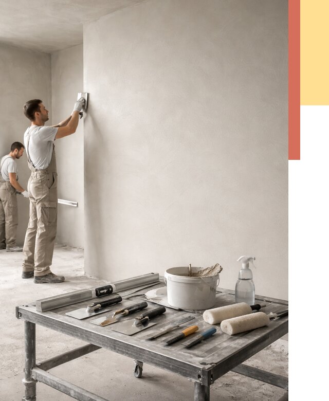 Штукатурка стен под покраску в Ахтубинске от 4660 руб./м² — качественно и недорого | ОТДЕЛОЧНИК-Хтб