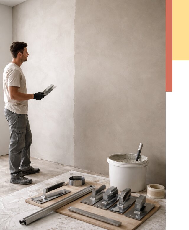 Нанесение микроцемента на стены в Ахтубинске от 3314 руб./м2 под ключ | ОТДЕЛОЧНИК-Хтб