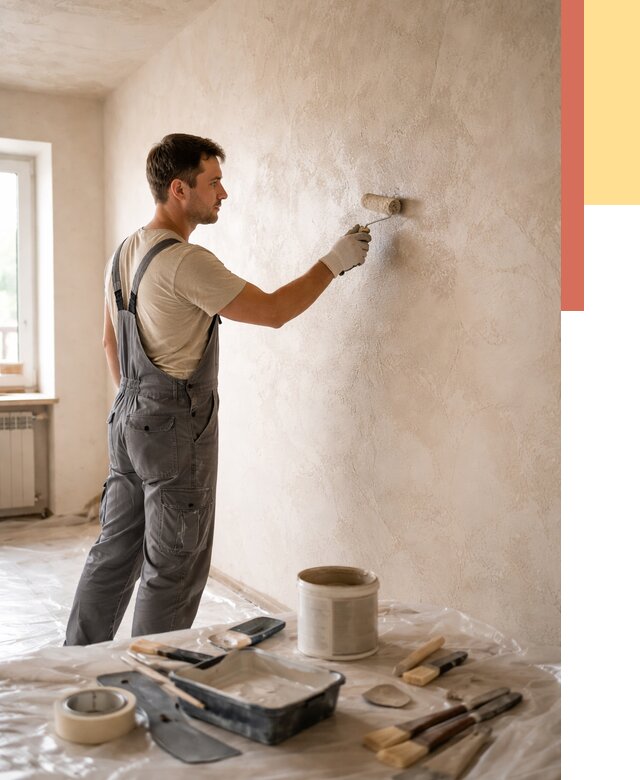 Нанесение лессирующей краски по декоративке в Ахтубинске от 1812 руб. | ОТДЕЛОЧНИК-Хтб