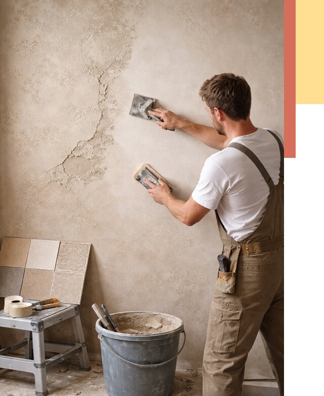 Ремонт декоративной штукатурки в Ахтубинске от 4660 руб. под ключ | ОТДЕЛОЧНИК-Хтб