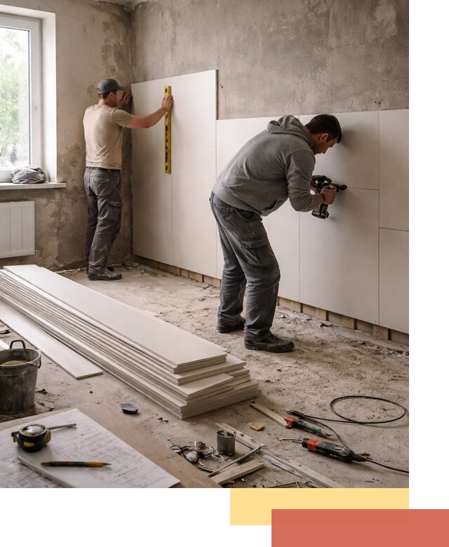 Монтаж ПВХ панелей на стены в Ахтубинске качественно и быстро