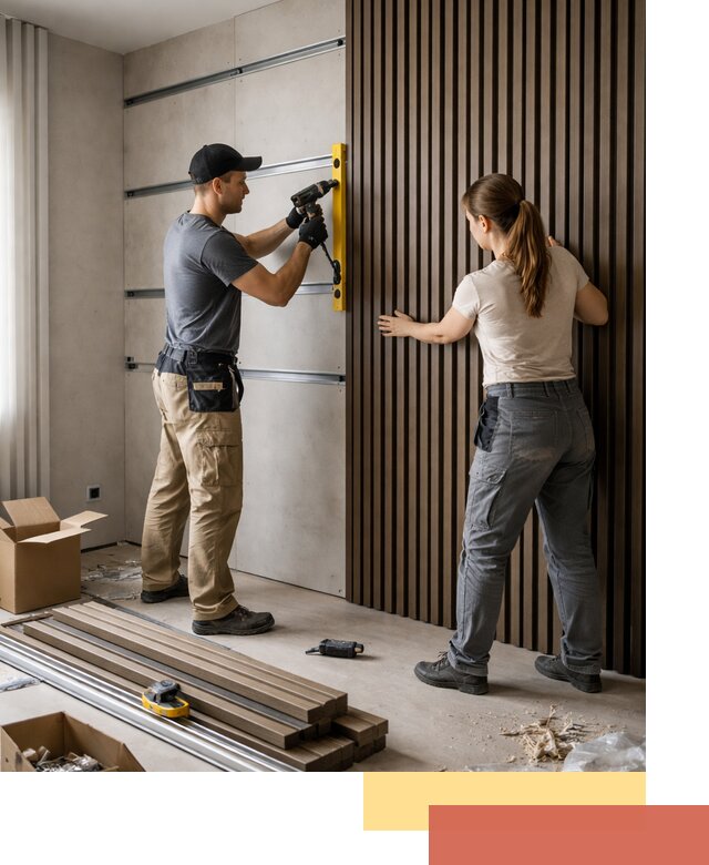 Монтаж реечных панелей на стены в Ахтубинске