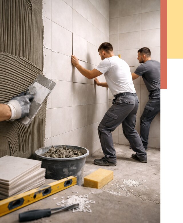 Укладка плитки на стены в Ахтубинске от 880 руб. — качественно и недорого | ОТДЕЛОЧНИК-Хтб