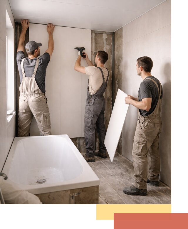 Отделка ванной панели ПВХ профессионально в Ахтубинске