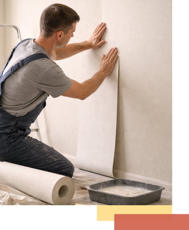 Поклейка флизелиновых обоев в Ахтубинске качественно и быстро