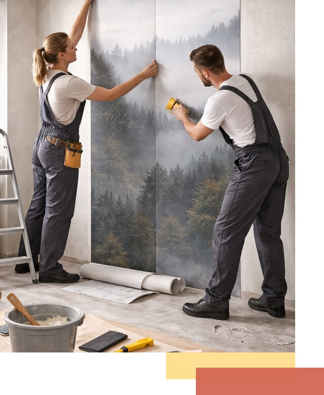 Поклейка фотообоев профессионально в Ахтубинске под ключ