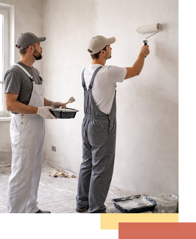 Покраска стен водоэмульсионной краской в Ахтубинске