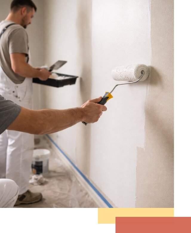 Покраска стен акриловой краской профессионально в Ахтубинске