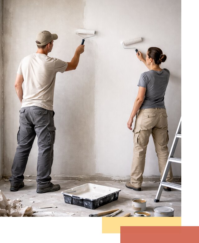 Окраска стен по стеклохолсту в Ахтубинске качественно и долговечно