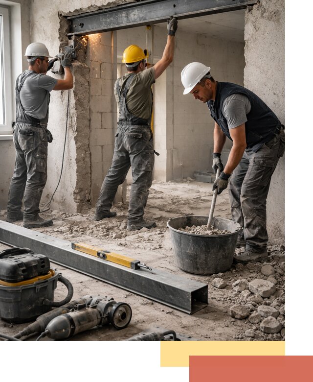 Создание проемов в стенах и несущих конструкциях в Ахтубинске