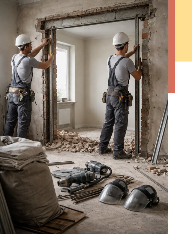 Расширение дверного проема в Ахтубинске от 12944 руб. под ключ | ОТДЕЛОЧНИК-Хтб