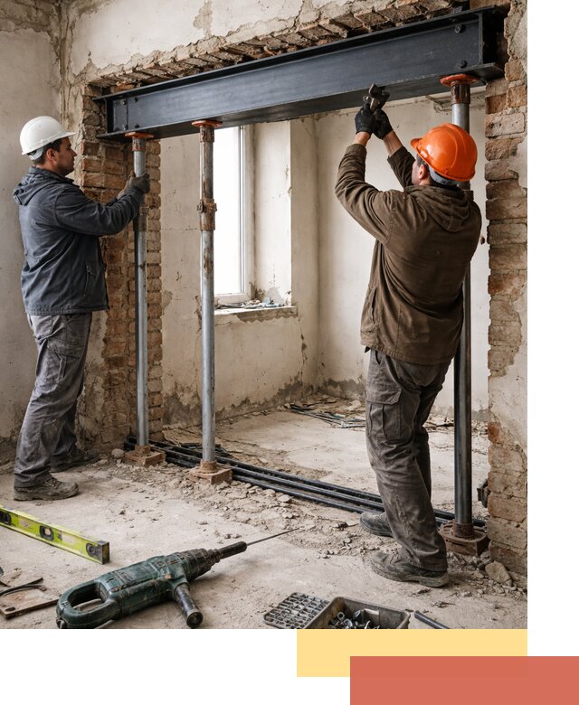 Усиление проема в стене в Ахтубинске для расширения и безопасности