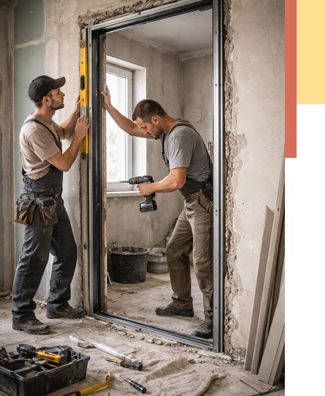 Закладка дверного проема в Ахтубинске от 3624 руб. — быстро и недорого | ОТДЕЛОЧНИК-Хтб