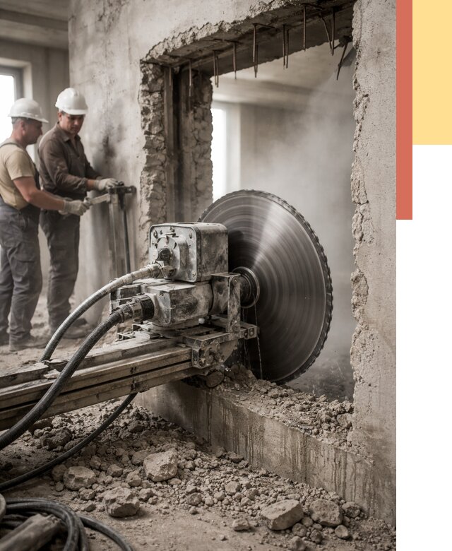 Алмазная резка проемов в Ахтубинске от 4660 руб. быстро и недорого | ОТДЕЛОЧНИК-Хтб