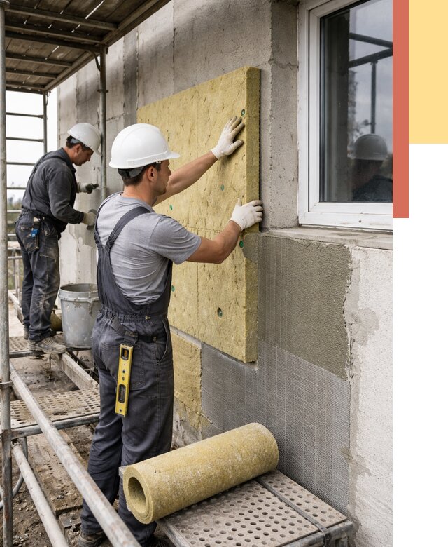 Утепление стен в Ахтубинске от 4453 руб. под ключ — быстро и недорого | ОТДЕЛОЧНИК-Хтб