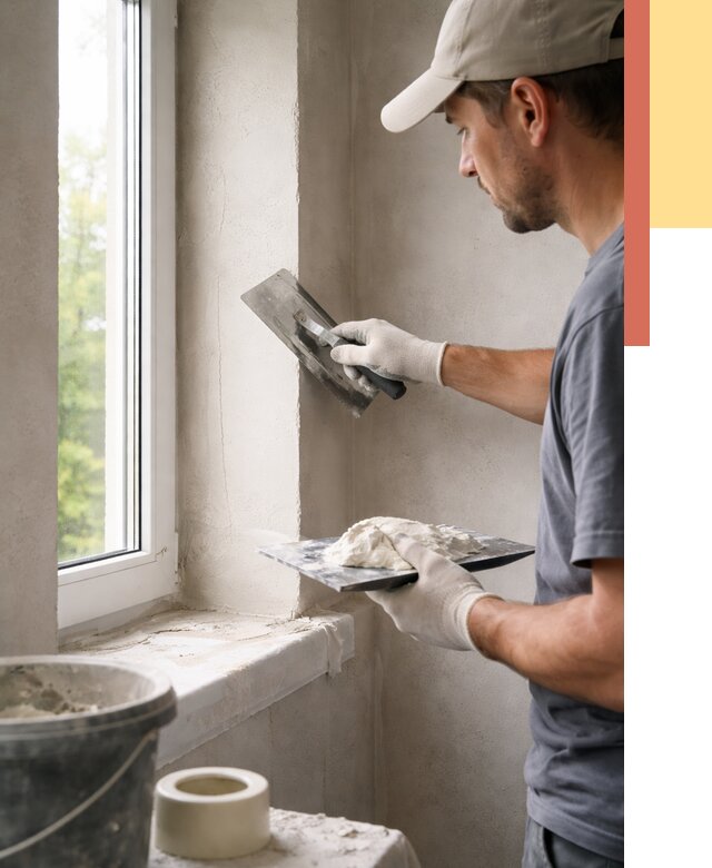 Штукатурка откосов в Ахтубинске от 4660 руб/м² — услуги и выравнивание под ключ | ОТДЕЛОЧНИК-Хтб