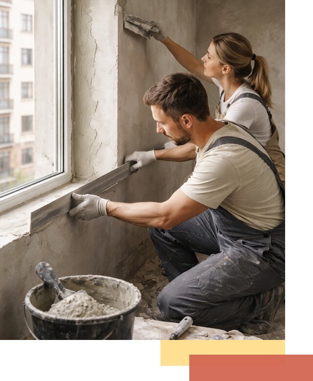 Штукатурка откосов дверей и окон профессионально в Ахтубинске