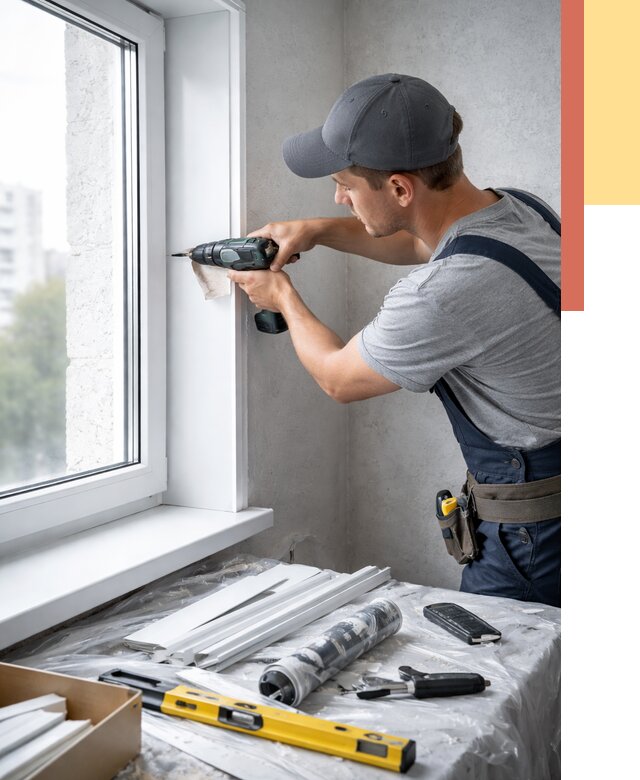 Установка пластиковых откосов в Ахтубинске от 2330 руб. | ОТДЕЛОЧНИК-Хтб монтаж, быстро и недорого