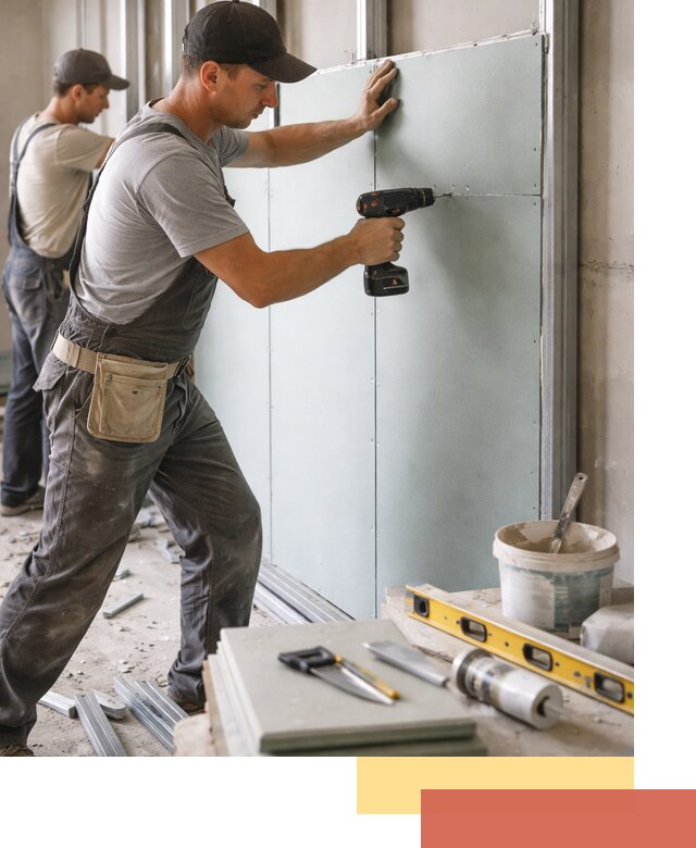 Кладка влагостойких перегородок ПГП в Ахтубинске