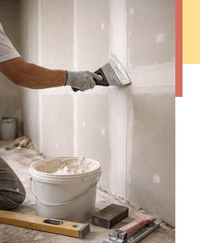 Шпаклевка перегородок из гипсокартона в Ахтубинске от 2589 руб. — услуги ОТДЕЛОЧНИК-Хтб