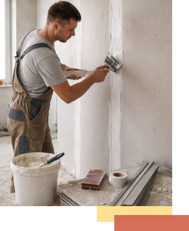 Шпаклевка перегородок из гипсокартона в Ахтубинске качественно и быстро