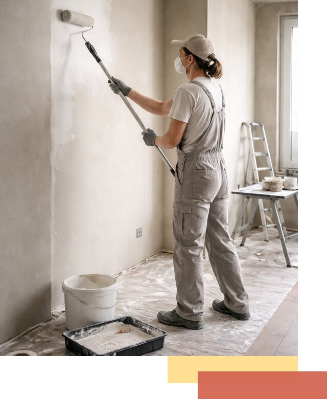 Покраска перегородок из гипсокартона в Ахтубинске качественно и недорого