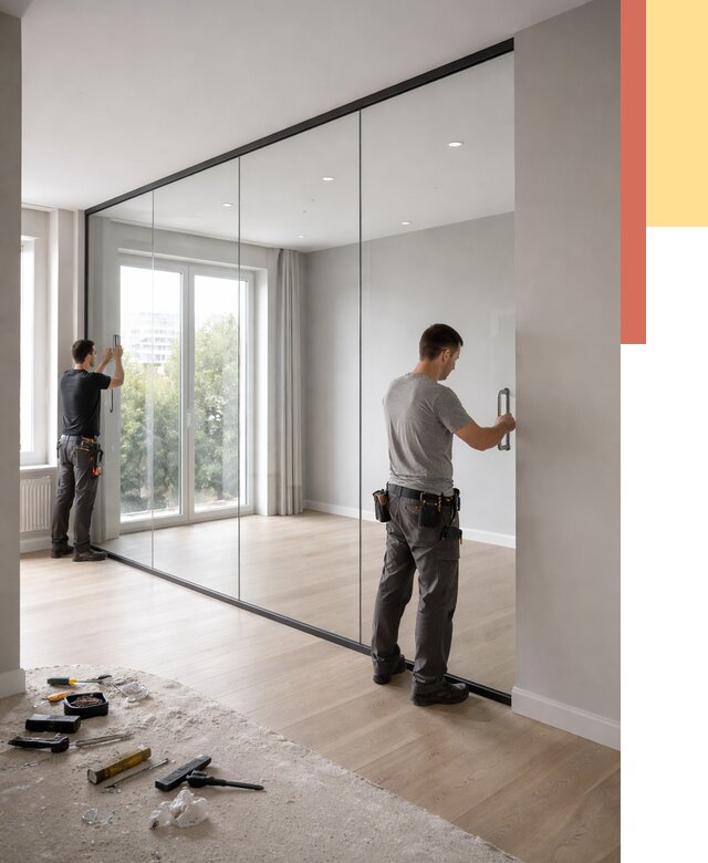 Изготовление стеклянных перегородок в Ахтубинске от 12788 руб. под ключ | ОТДЕЛОЧНИК-Хтб