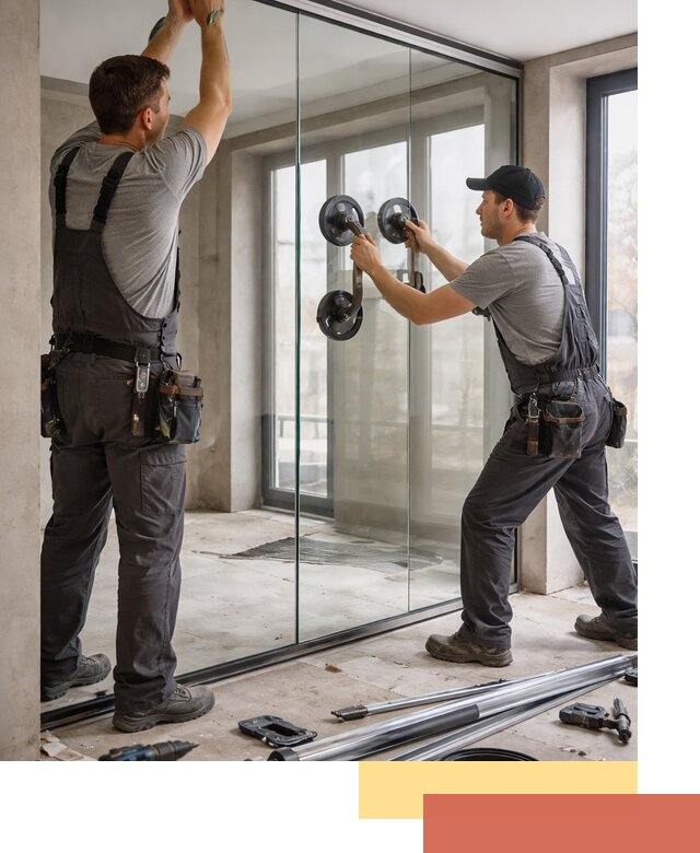 Цельностеклянные перегородки под ключ в Ахтубинске