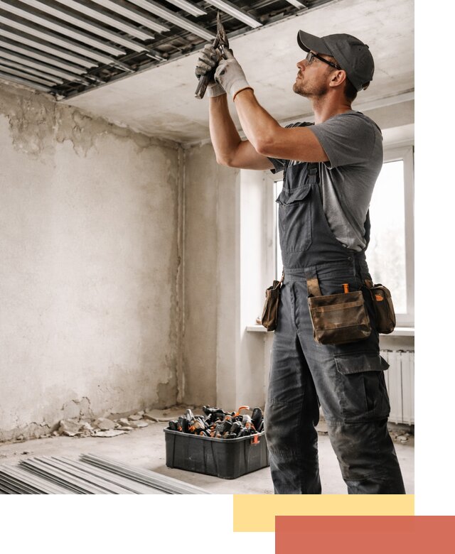 Демонтаж реечного потолка в Ахтубинске быстро и аккуратно