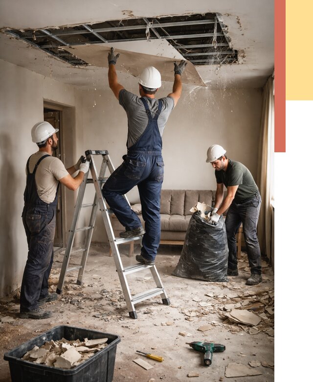 Демонтаж гипсокартонного потолка в Ахтубинске от 435 руб. за м2 — ОТДЕЛОЧНИК-Хтб