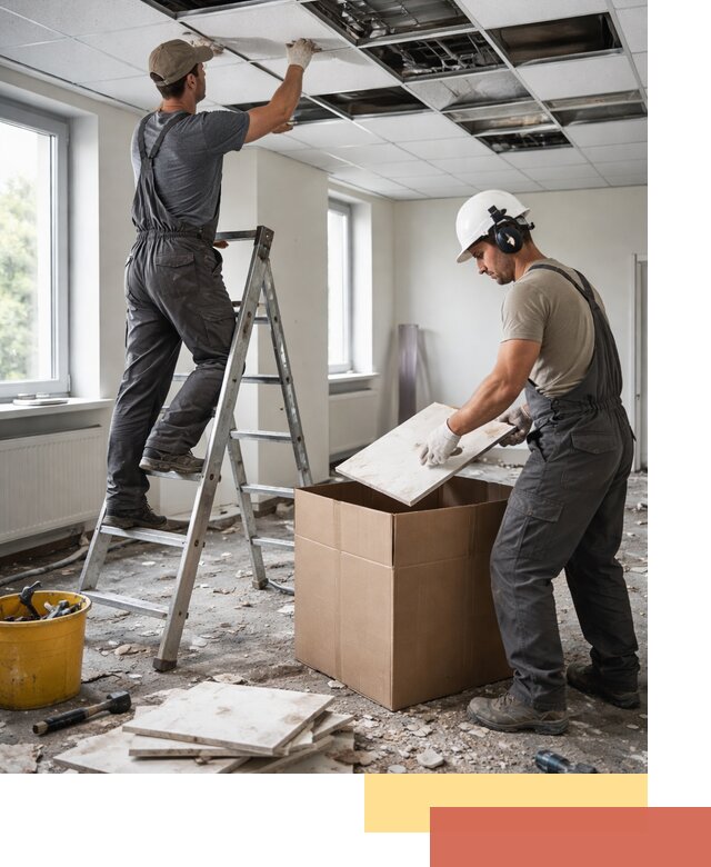 Демонтаж потолочной плитки в Ахтубинске быстро и аккуратно