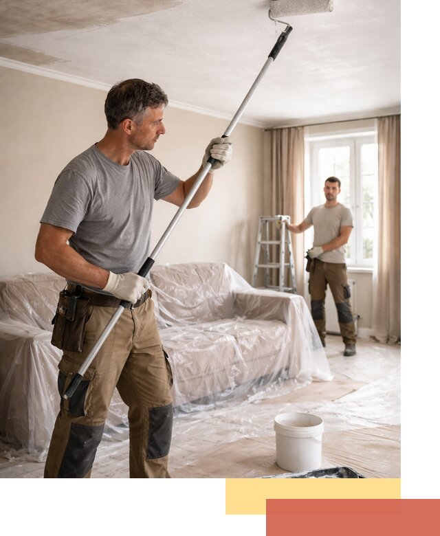 Грунтовка потолка в Ахтубинске — подготовка под покраску и отделку