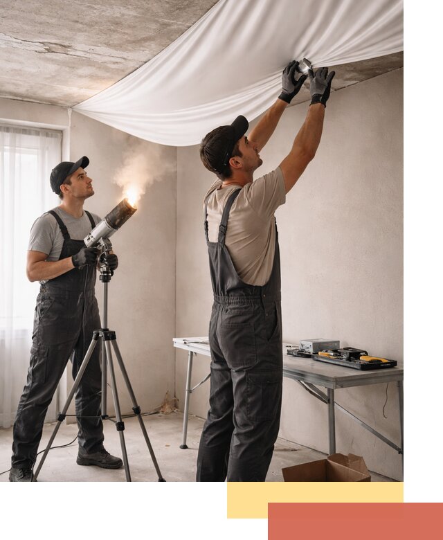 Установка натяжного потолка под ключ в Ахтубинске