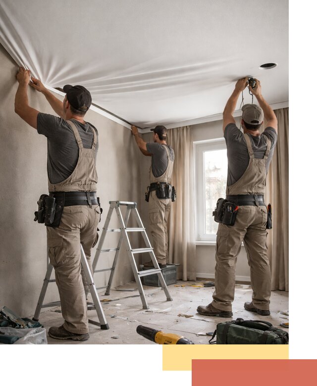 Монтаж матового натяжного потолка в Ахтубинске качественно и быстро