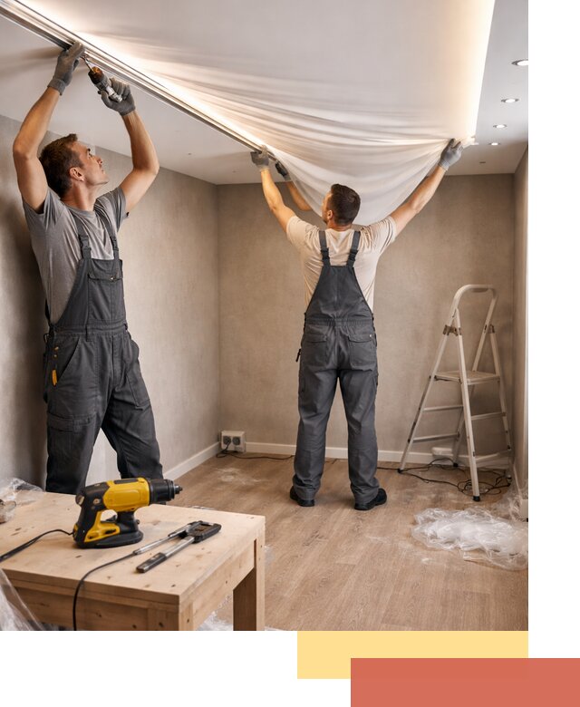 Монтаж натяжного потолка с подсветкой в Ахтубинске цена и сроки