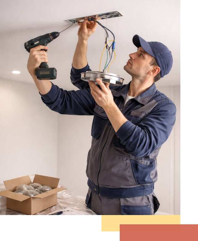 Установка люстры в натяжной потолок в Ахтубинске