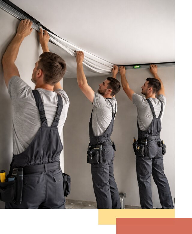 Теневые натяжные потолки в Ахтубинске: монтаж и отделка быстро и качественно