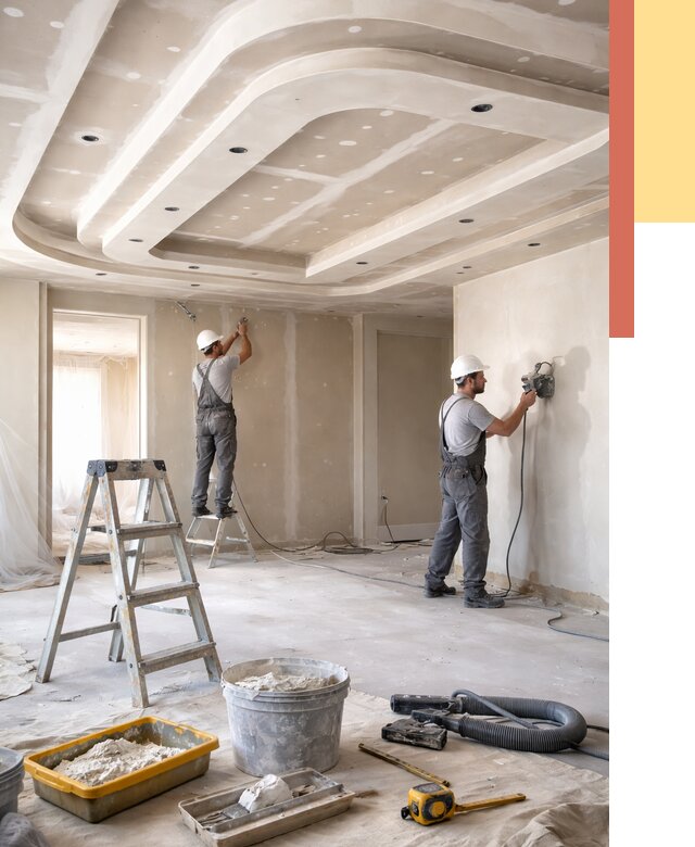 Многоуровневый потолок из гипсокартона в Ахтубинске от 777 руб. под ключ | ОТДЕЛОЧНИК-Хтб