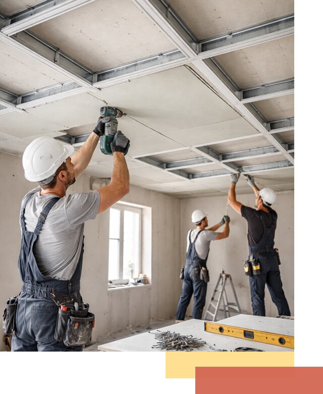 Кессонный потолок из гипсокартона под ключ в Ахтубинске